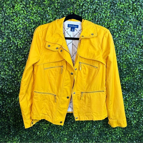 Evan picone Utility style yellow jacket - Picture 1 of 16